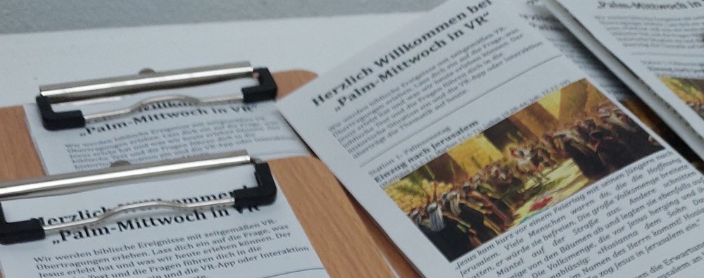 Laufzettel der Palm-Mittwochs-Aktion