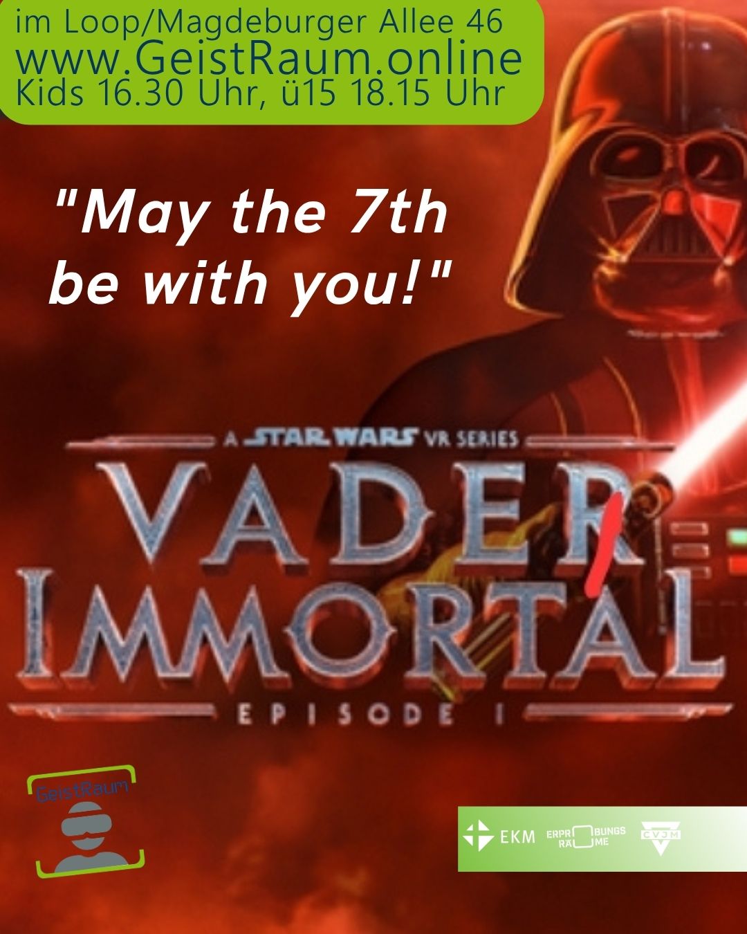 VR-Experience: Vader Immortal am 7.5.2026